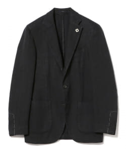 ▲LARDINI / コットンリネン ヘリンボーン ジャケット