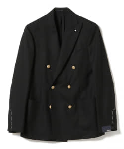 ▲LARDINI / カシミヤ ブラック ダブルブレストジャケット