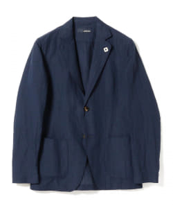 ▲LARDINI / 別注 シアサッカー シャドウストライプ シャツジャケット