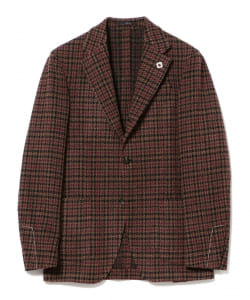 LARDINI × BEAMS F / 別注 EASY ハウンドトゥース ジャケット