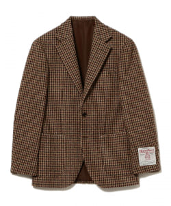 ▲BEAMS F / HARRIS TWEED ハウンドトゥース ジャケット
