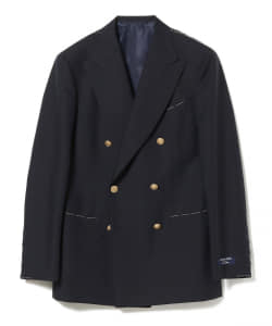 BEAMS F / MARZOTTO ウールモヘヤ ダブルブレスト ブレザー