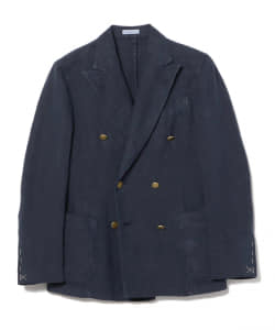 BOGLIOLI × BEAMS F / 別注 リネン ダブルブレスト ブレザー