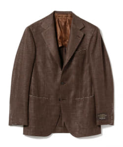 BEAMS F / CANONICO ミックスファブリック ソリッド ジャケット