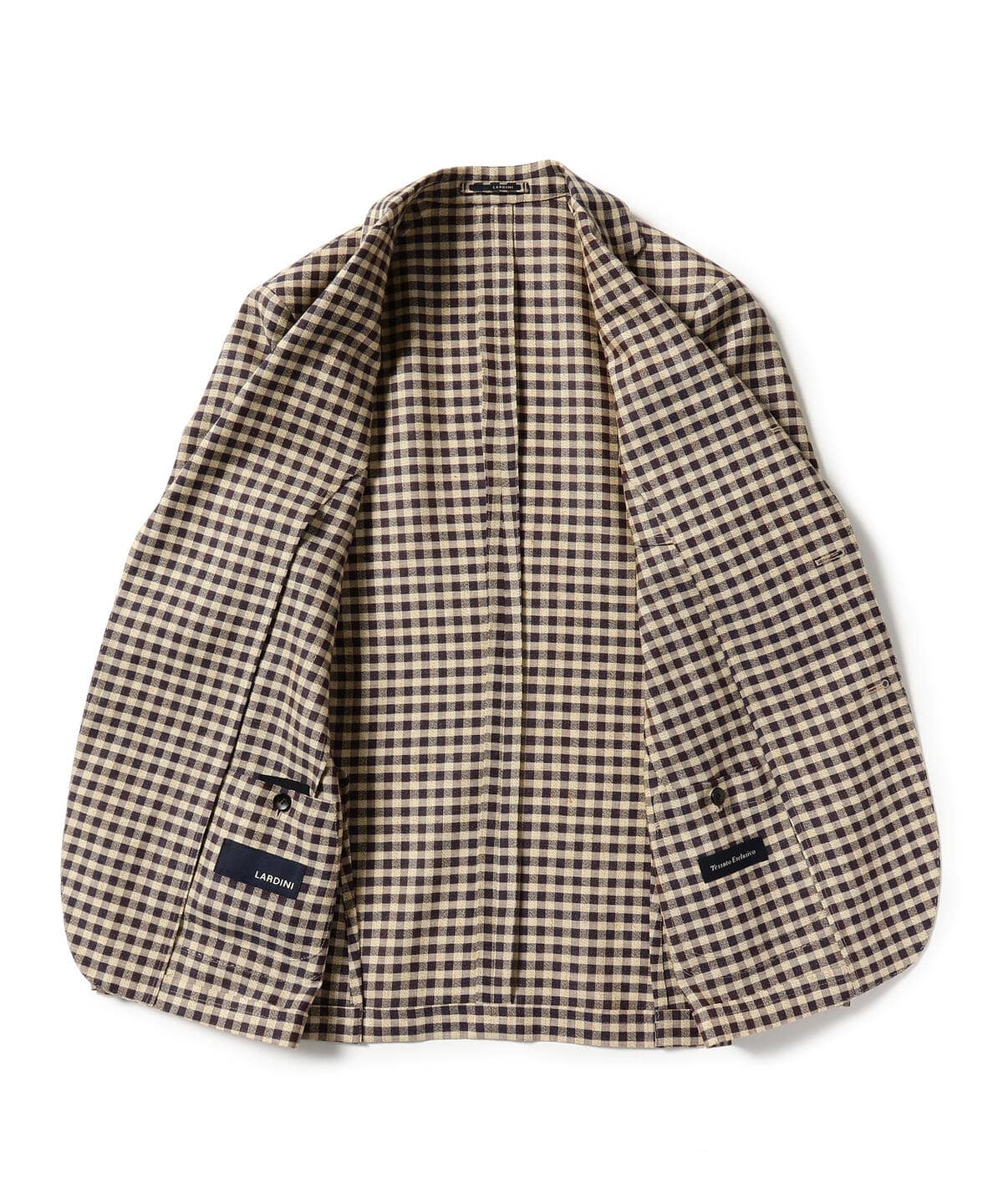 [Outlet] LARDINI × BEAMS F / Special order wool linen check jacket