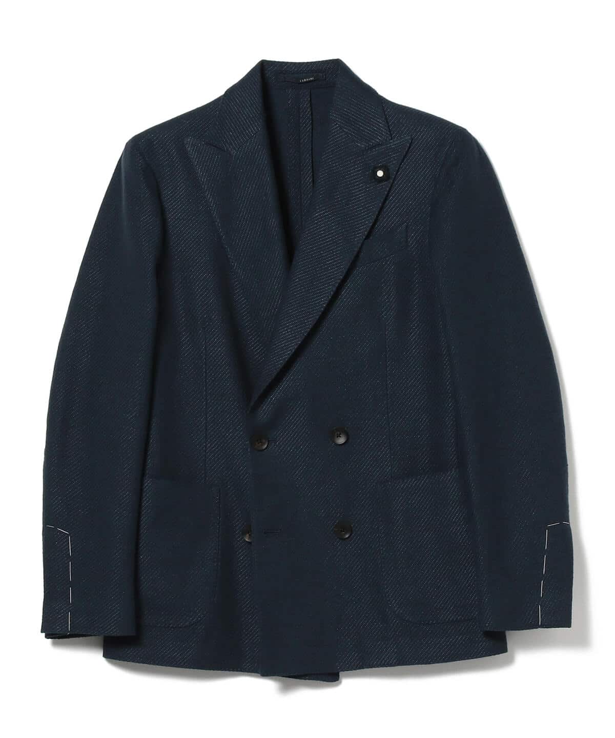 【美品】ラルディーニ lardini インディゴデニムカラーダブルジャケット50