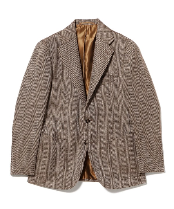 【別注】Stile Latino / FAUSTO ミックスファブリック ヘリンボーン ジャケット