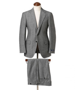 ￥BEAMS F / MARZOTTO ヘリンボーン スーツ