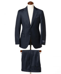 BEAMS F / Ermenegildo Zegna ソリッド 3ボタンスーツ