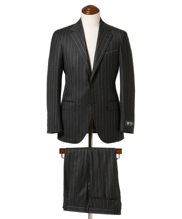 BEAMS F BEAMS BEAMS F / DORMEUIL chalk stripe suit (suit/tie suit