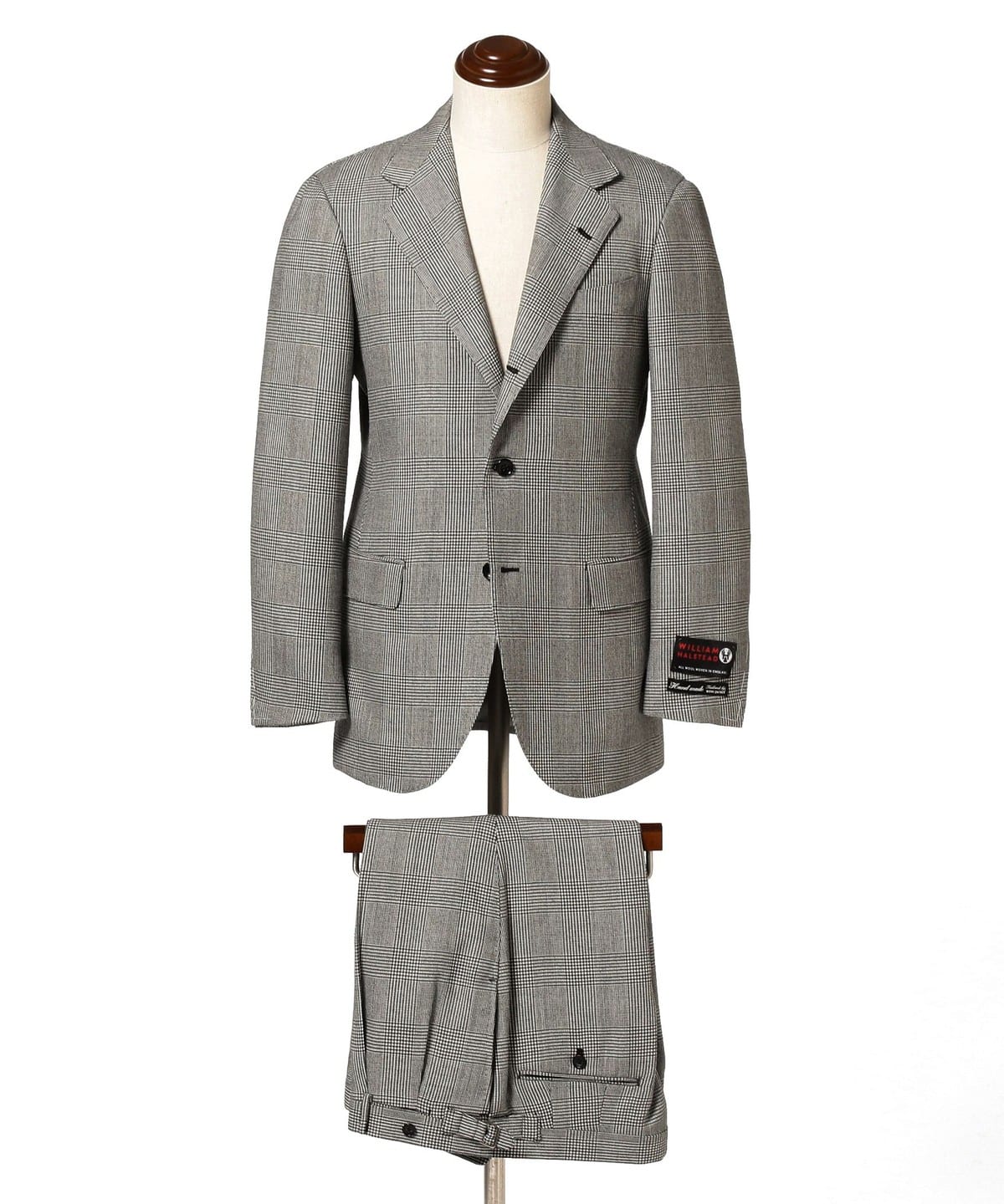 BEAMS F / William Halstead グレンチェック スーツ