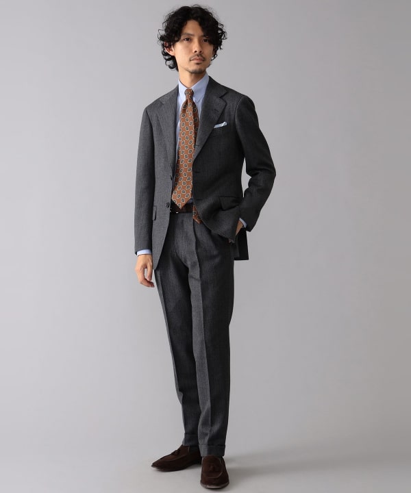 ダブル スーツ ジャケット ブレザー LARDINI BEAMS F SUIT