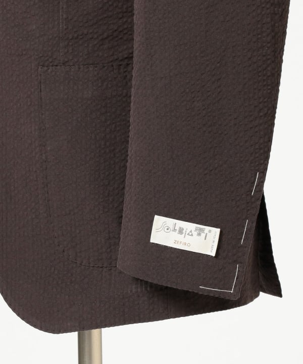 BEAMS F（ビームスF）EASY SOLBIATI シアサッカー ソリッド