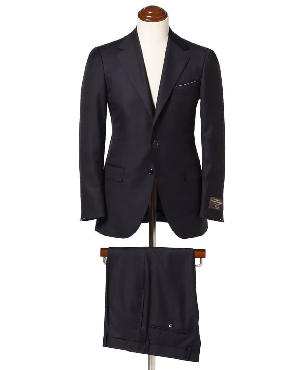 BEAMS F/ビームスエフ CANONICO ソリッド スーツ BEAMS F（ビームスF）VITALE BARBERIS CANONICO ウール ソリッド