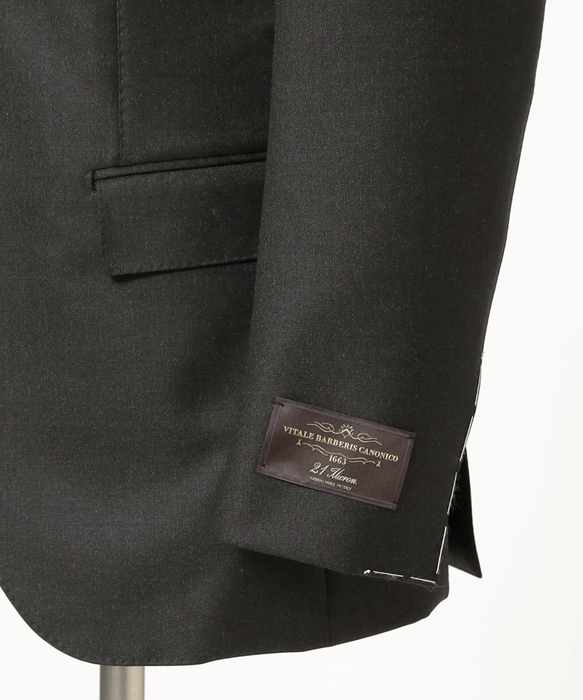 BEAMS F/ビームスエフ CANONICO ソリッド スーツ BEAMS F（ビームスF）CANONICO ウール ソリッド スリーピース