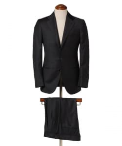 【別注】Stile Latino / FAUSTO ウール ブラック スーツ