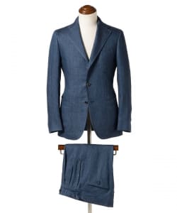 Stile Latino / FAUSTO Indigo Linen Suit