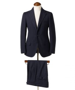 【別注】Stile Latino / FAUSTO ウール チョークストライプ スーツ