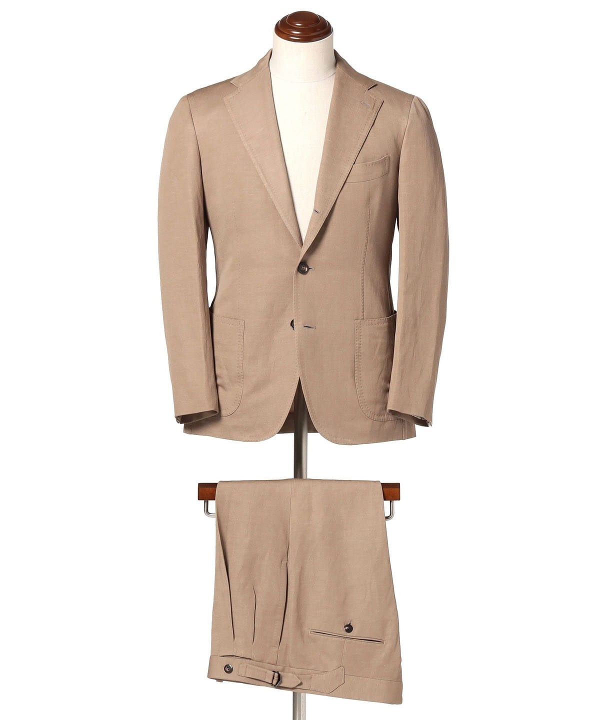 【EXCLUSIVE】Stile Latino スティレ ラティーノ × VITALE BARBERIS CANONICO / ウールリネン ダークベージュ スーツ スーツ・ネクタイ MEN DK. BEIGE/1 48 【EXCLUSIVE】Stile Latino スティレ ラティーノ × VITALE BARBERIS CANONICO / ウールリネン ダークベージュ スーツ スーツ・ネクタイ MEN DK. BEIGE/1 48