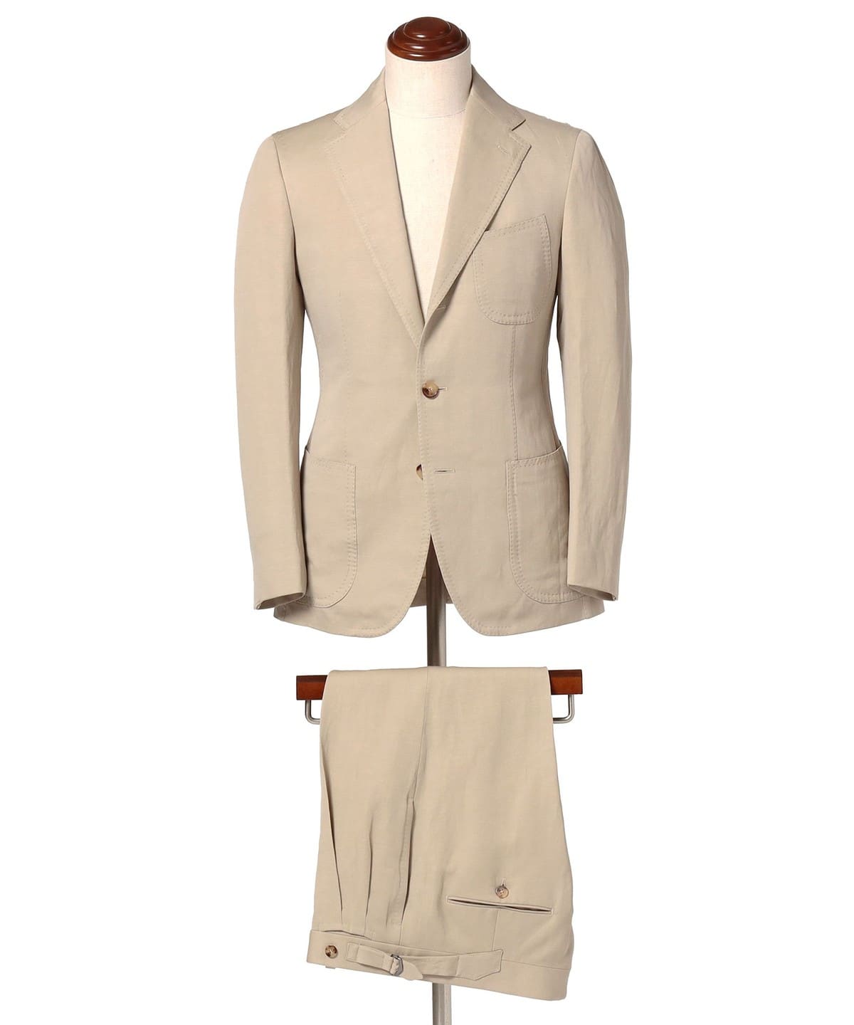 【EXCLUSIVE】Stile Latino スティレ ラティーノ × VITALE BARBERIS CANONICO / ウールリネン ベージュ スーツ スーツ・ネクタイ MEN BEIGE/N14/A 50 【EXCLUSIVE】Stile Latino スティレ ラティーノ × VITALE BARBERIS CANONICO / ウールリネン ベージュ スーツ スーツ・ネクタイ MEN BEIGE/N14/A 50