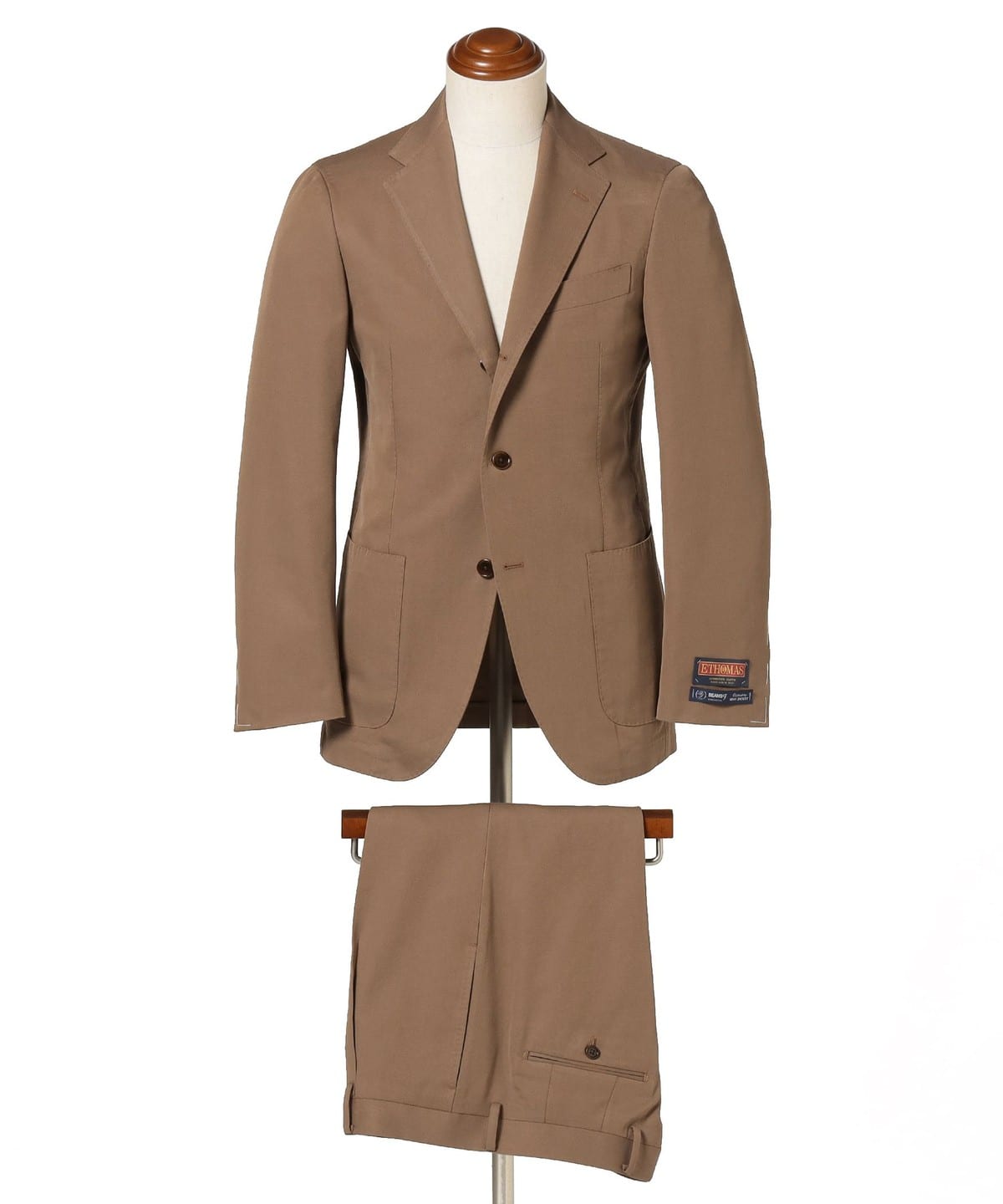 EASY E. THOMAS ミックスファブリック ブラウン スーツ スーツ・ネクタイ MEN BROWN 44 EASY E. THOMAS ミックスファブリック ブラウン スーツ スーツ・ネクタイ MEN BROWN 44