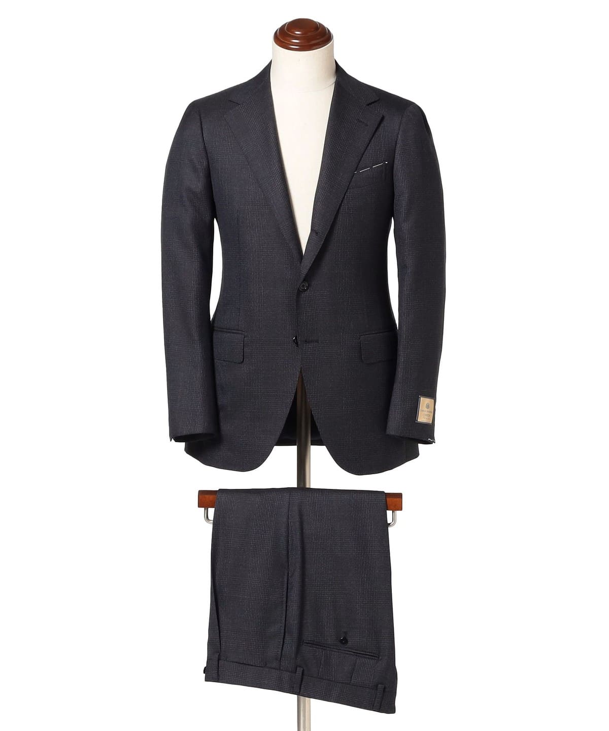 CARLO BARBERA ウール グレンチェック スーツ スーツ・ネクタイ MEN NAVY 46 CARLO BARBERA ウール グレンチェック スーツ スーツ・ネクタイ MEN NAVY 46