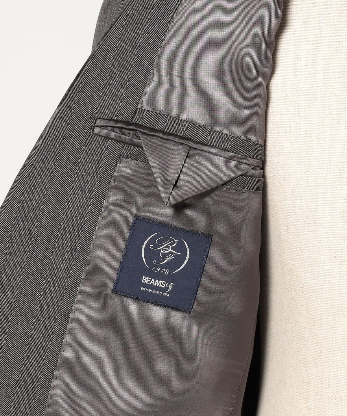 BEAMS F（ビームスF）DRAGO ウール ヘリンボーン スーツ（スーツ