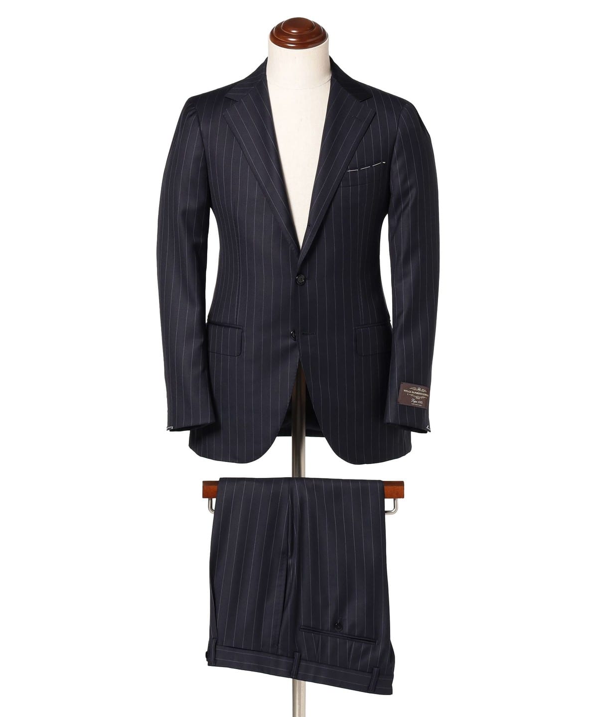 VITALE BARBERIS CANONICO ウール ストライプ スーツ スーツ・ネクタイ MEN NAVY/4 42 VITALE BARBERIS CANONICO ウール ストライプ スーツ スーツ・ネクタイ MEN NAVY/4 42