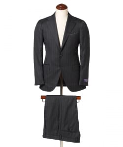 BEAMS F EXCLUSIVE FABRIC ウール ストライプ スーツ