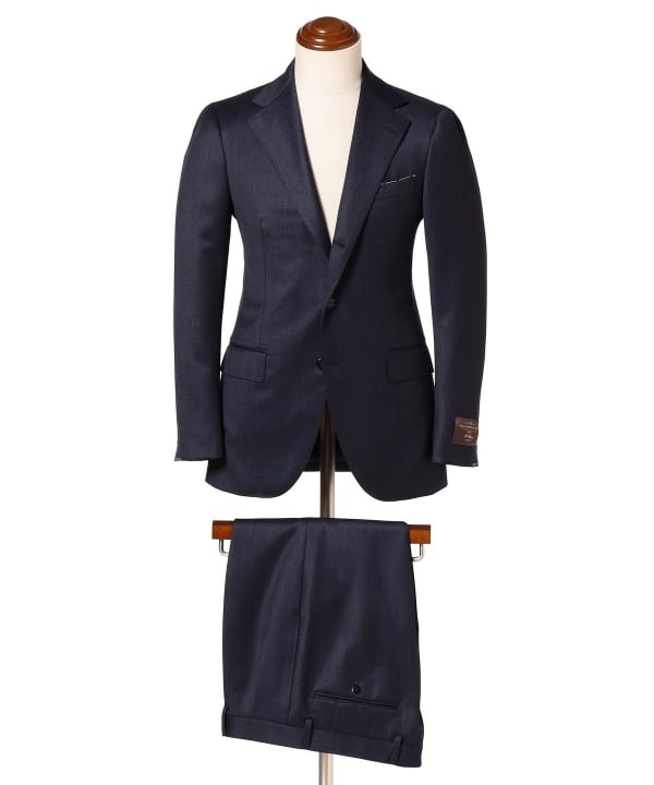 BEAMS F（ビームスF）VITALE BARBERIS CANONICO ウール ネイビー