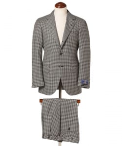 HANDMADE BOWER ROEBUCK ウール シェパードチェック スーツ