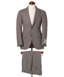 HANDMADE FOX BROTHERS ウール ヘリンボーン ストライプ スーツ