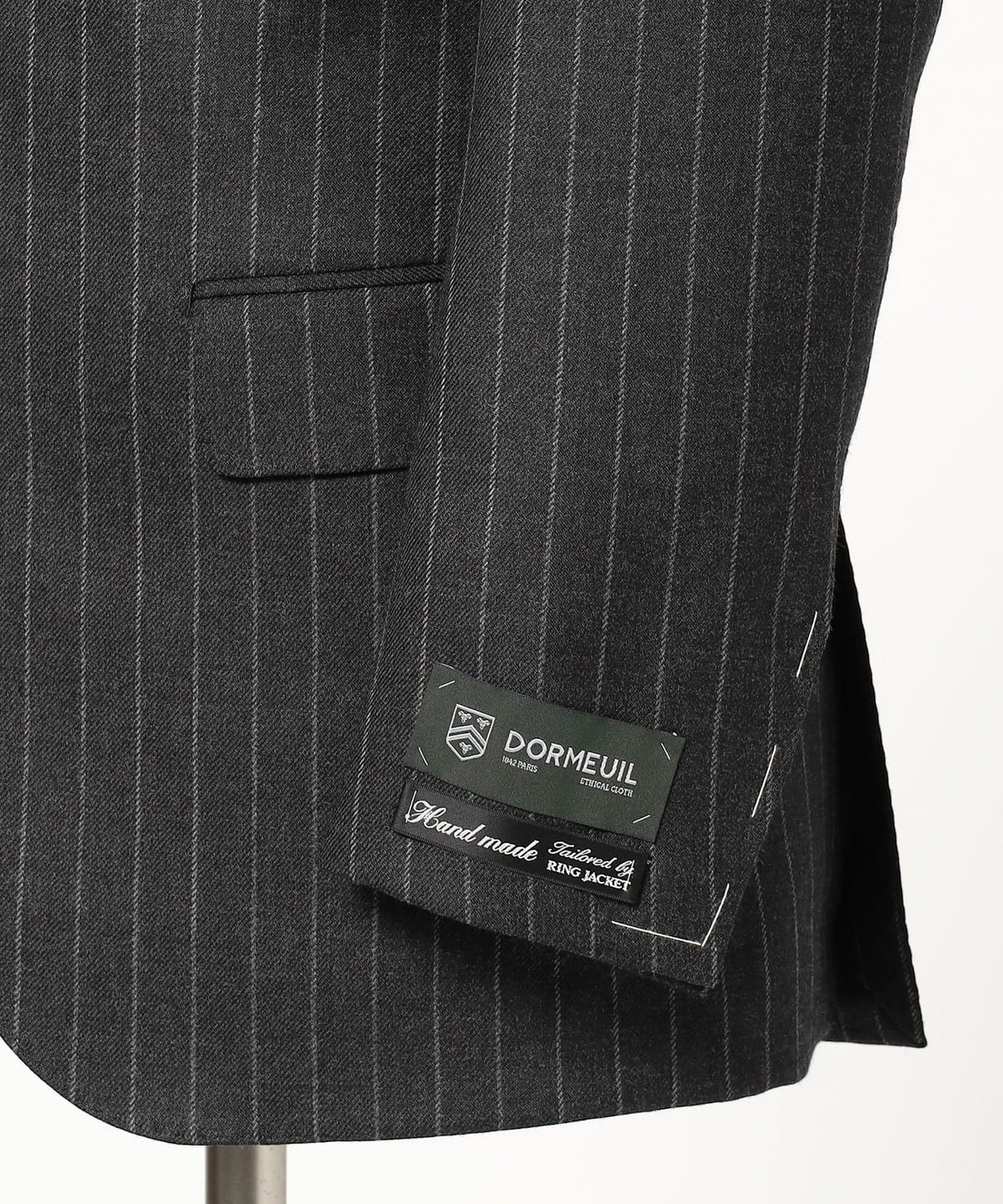 BEAMS F（ビームスF）HANDMADE DORMEUIL ウール チョークストライプ