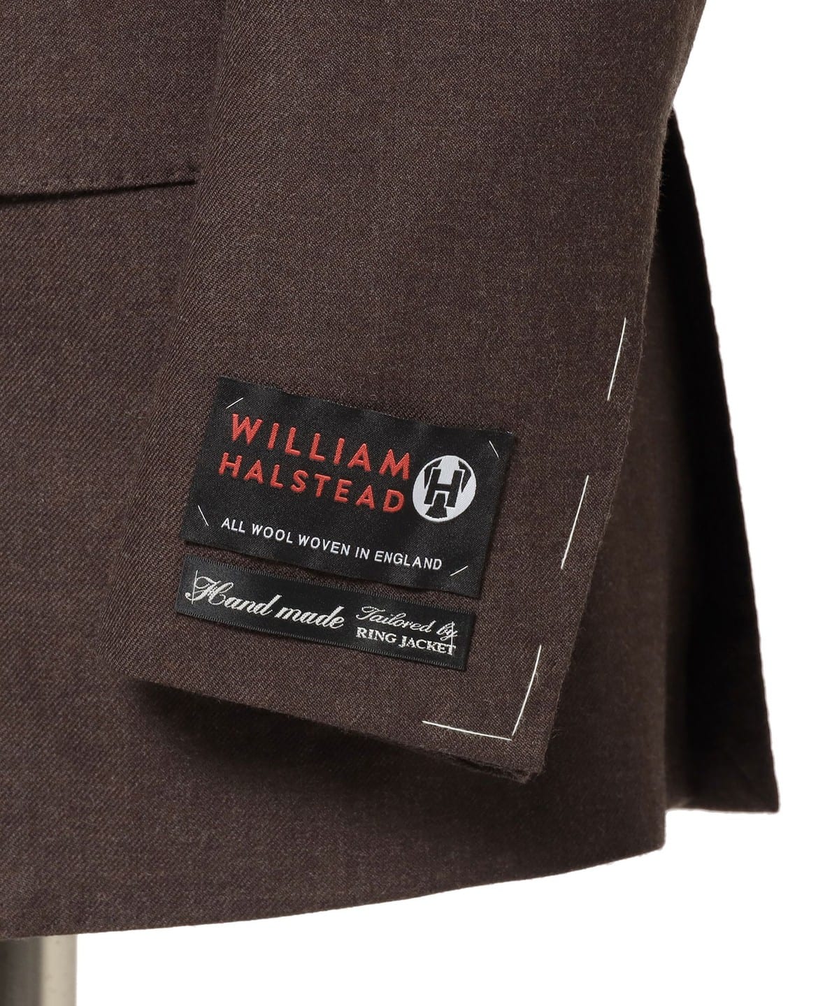 BEAMS F（ビームスF）HANDMADE WILLIAM HALSTEAD ウール ブラウン