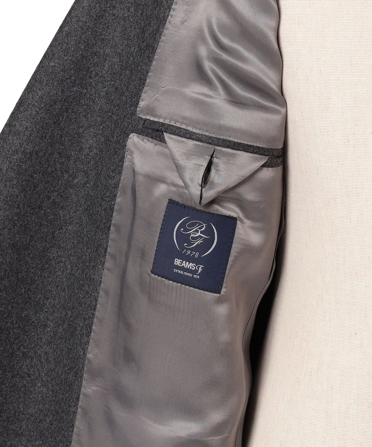 BEAMS F（ビームスF）HANDMADE ウール グレーフランネル ダブル