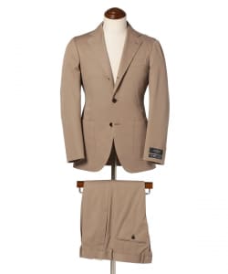 EASY DALSASSO コットンポリエステル ベージュ スーツ