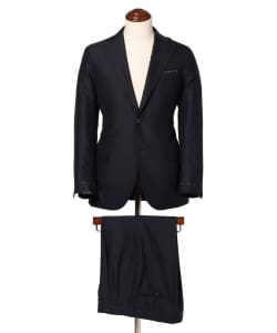 【別注】ALFONSO SIRICA / ウールシルク ネイビーソリッド スーツ