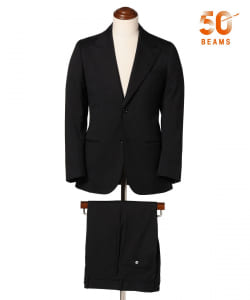 【別注】Stile Latino / ミックスファブリック ブラック スーツ