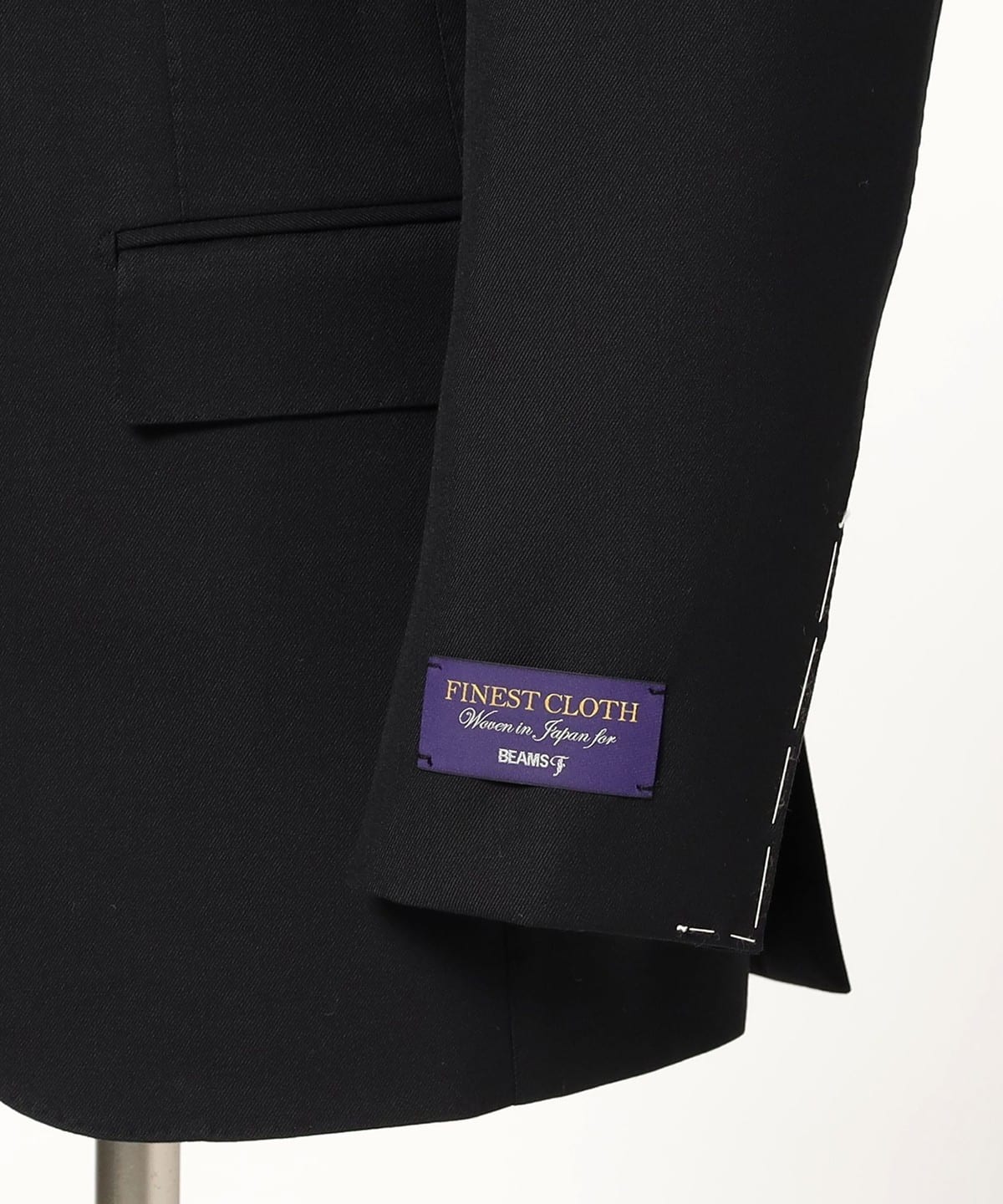 BEAMS F（ビームスF）BEAMS F EXCLUSIVE FABRIC ウール ブラックスーツ
