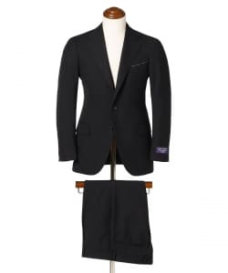 BEAMS F EXCLUSIVE FABRIC ウール ブラックスーツ