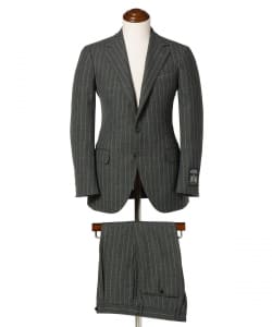 ALFRED BROWN ウール ストライプ スーツ