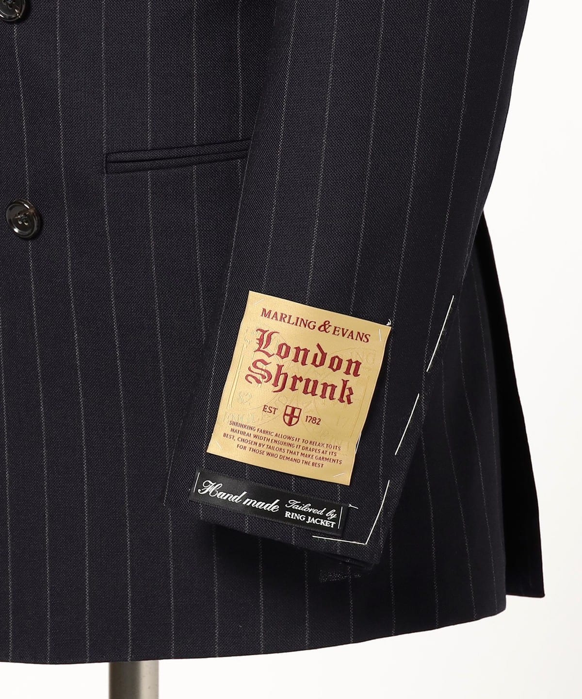 BEAMS F(ビームスF)HANDMADE MARLING & EVANS ウール ストライプ BEAMS F(ビームスF)HANDMADE MARLING & EVANS ウール ストライプ