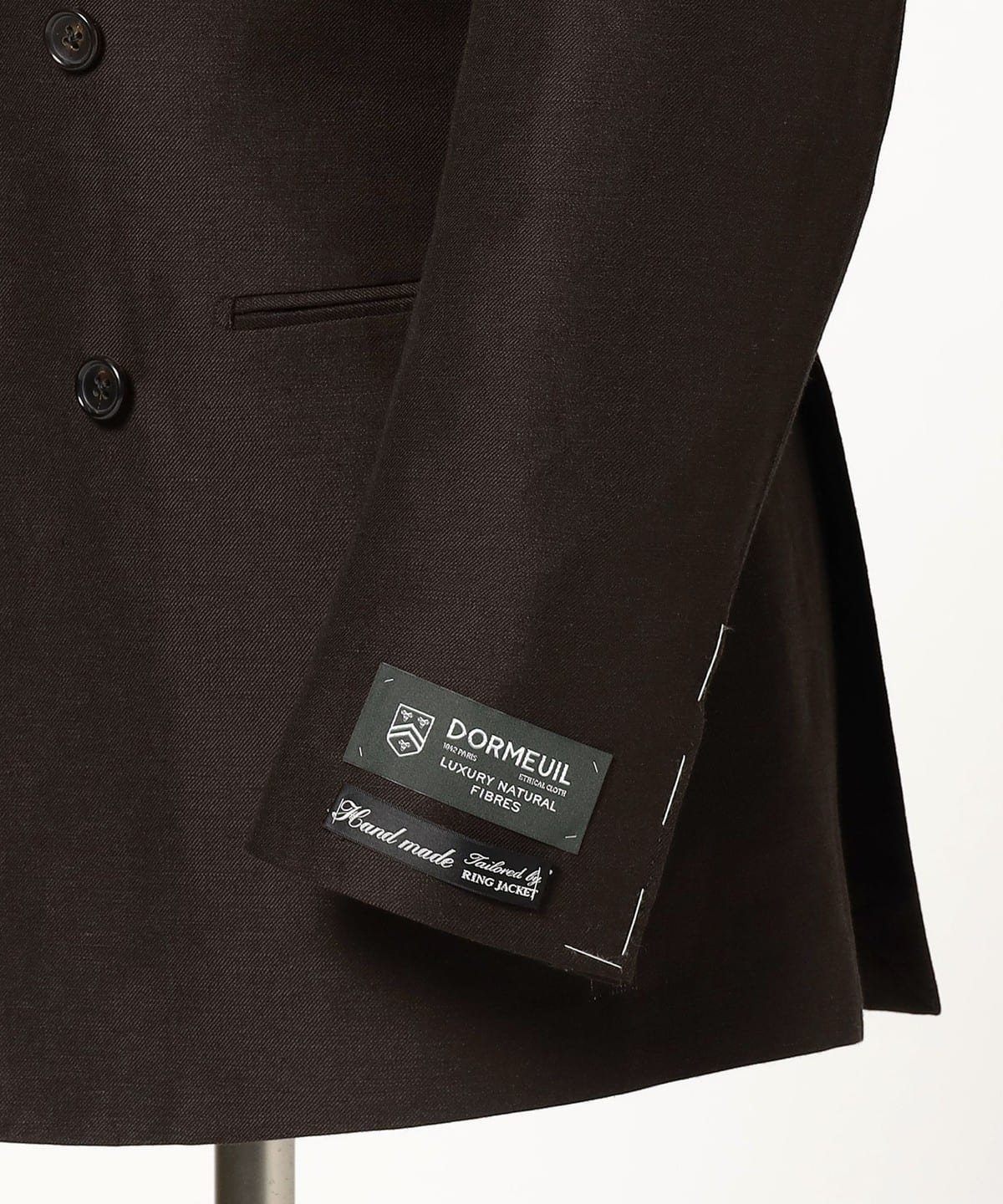 BEAMS F（ビームスF）HANDMADE DORMEUIL リネンウール ダブルブレスト