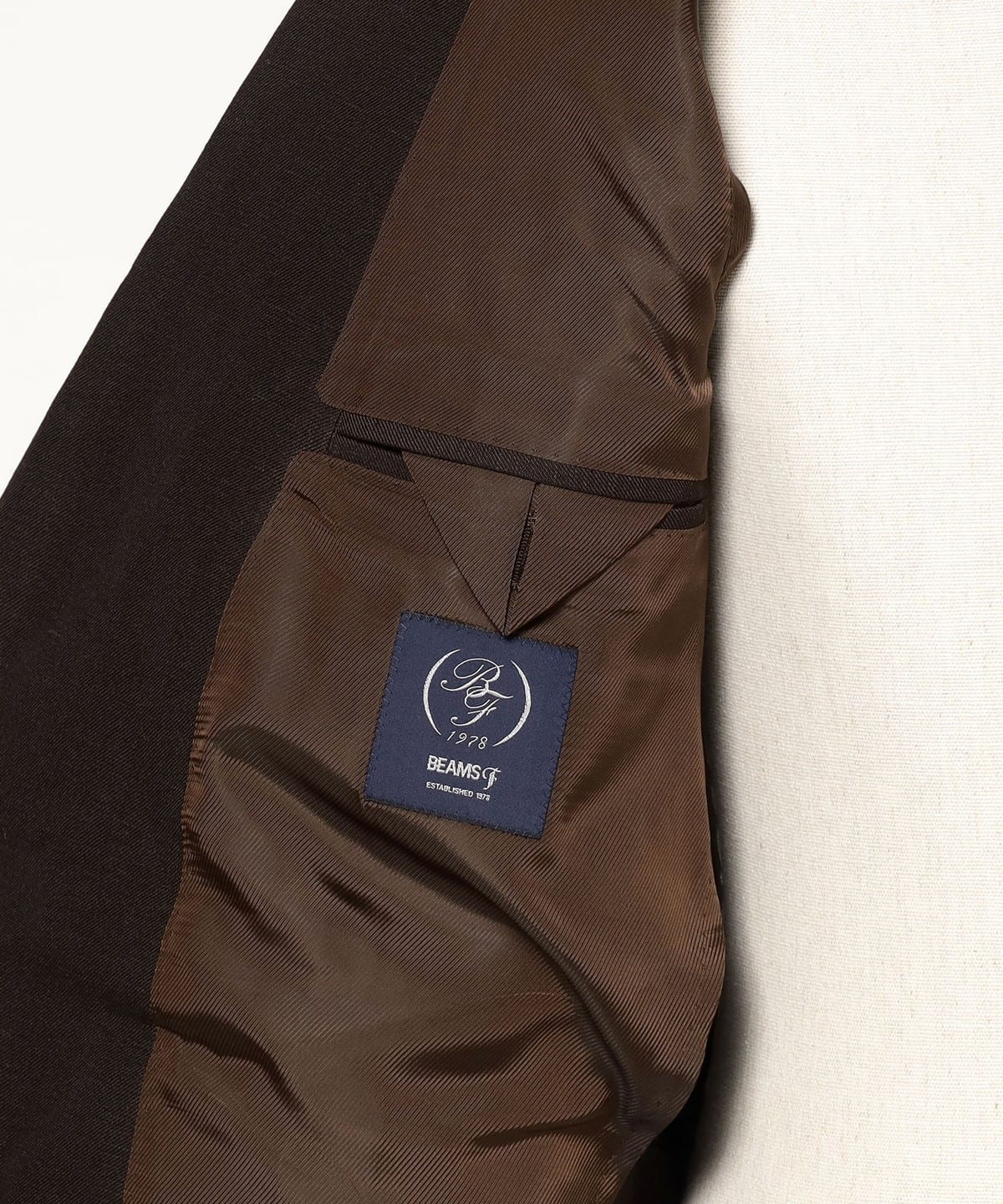 BEAMS F（ビームスF）HANDMADE DORMEUIL リネンウール ダブルブレスト