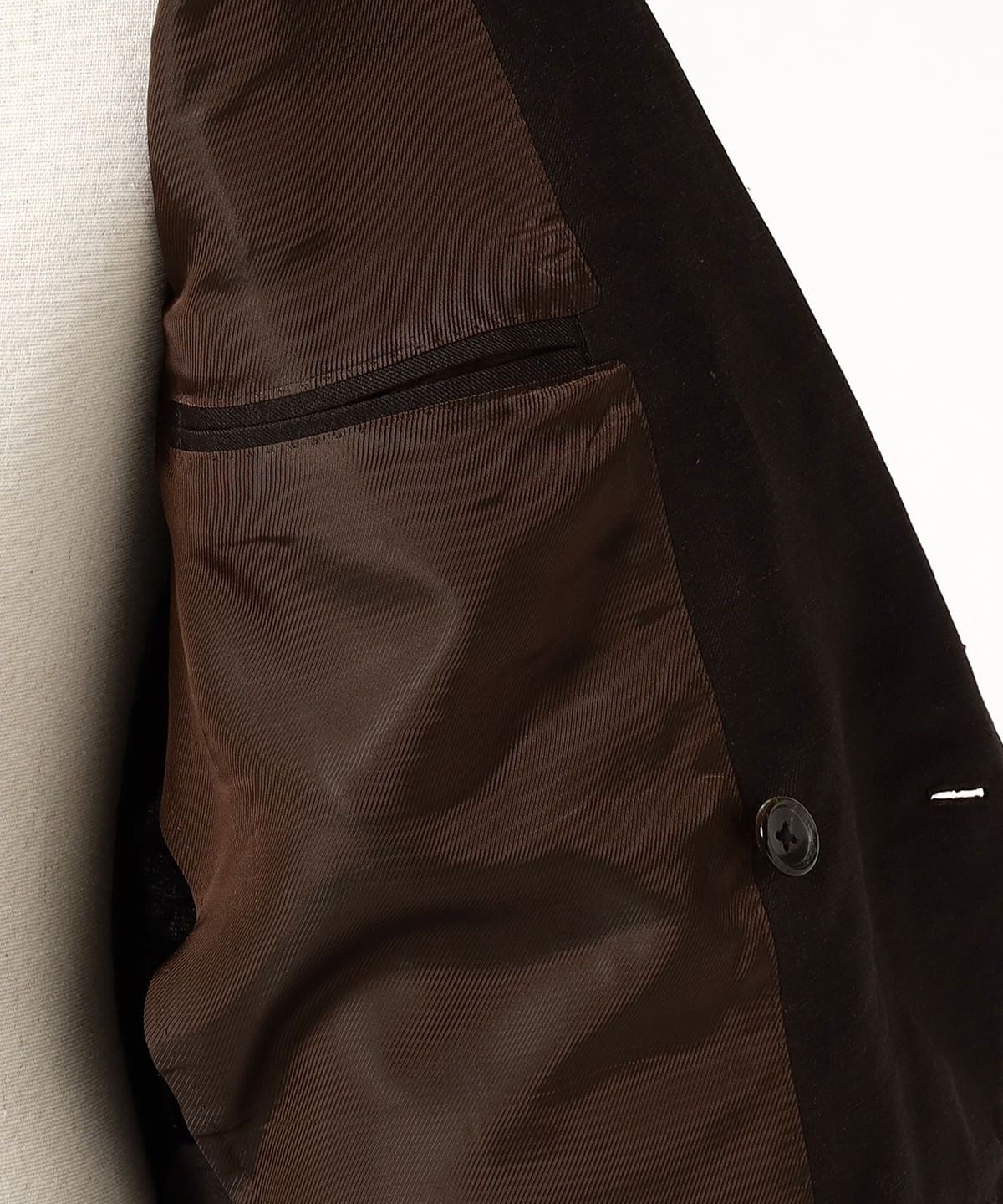 BEAMS F（ビームスF）HANDMADE DORMEUIL リネンウール ダブルブレスト