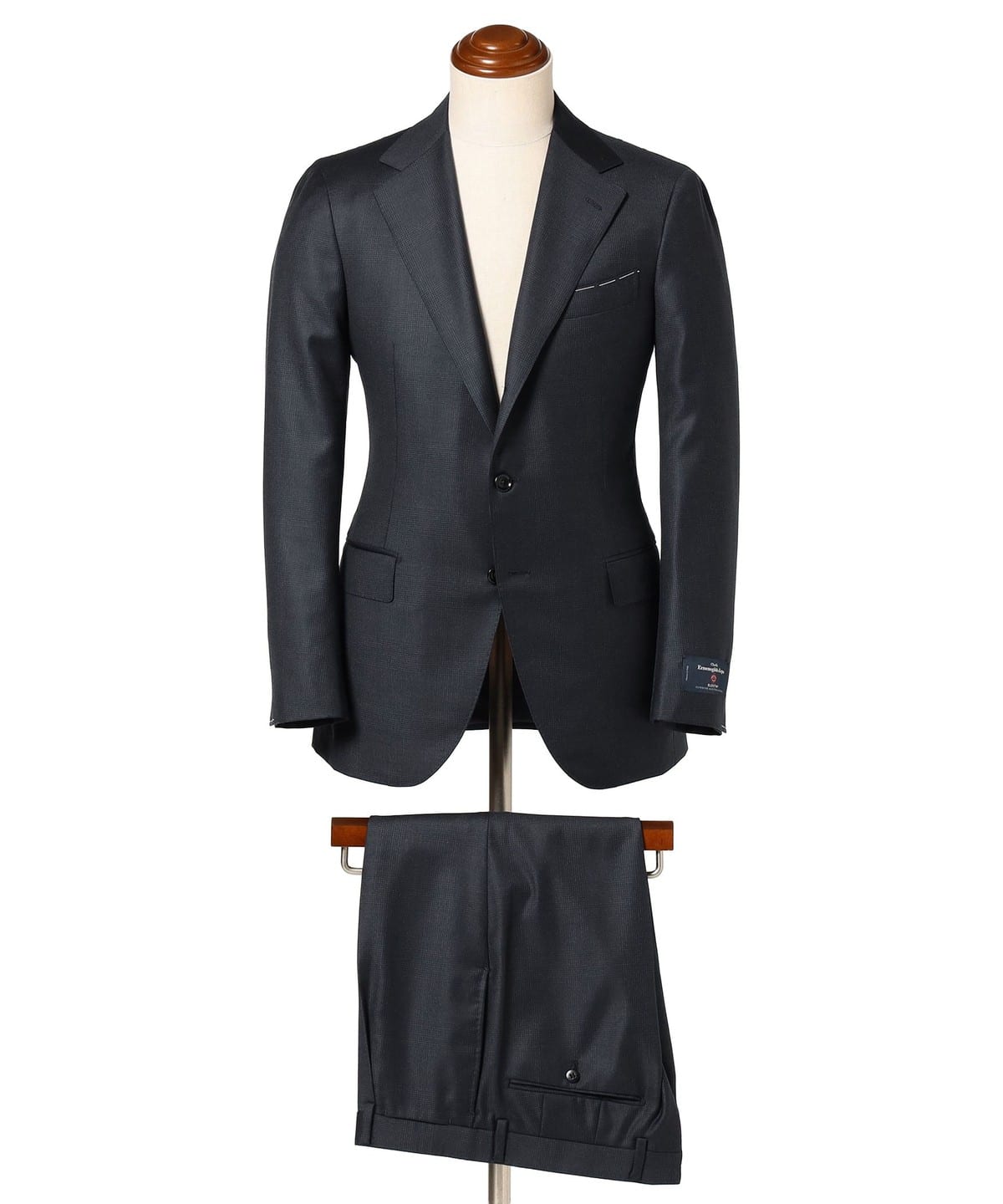Ermenegildo Zegna 羊毛暗格紋西裝