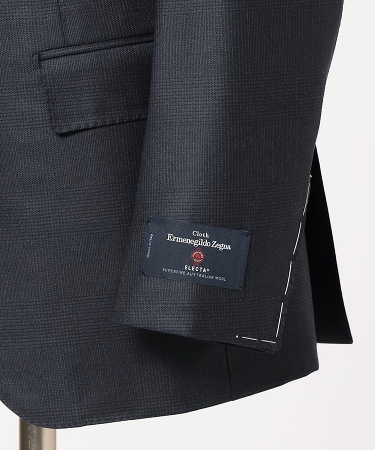 Ermenegildo Zegna 羊毛暗格紋西裝