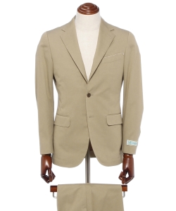 ▲BEAMS F / コットン３ボタン スーツ DUCA HARRIET