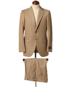▲BEAMS F / BOWER ROEBUCK ウールモヘヤ 3ボタンスーツ
