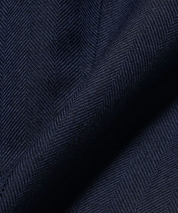 HANDMADE WILLIAM HALSTEAD ウールポリエステル ヘリンボーン スーツ